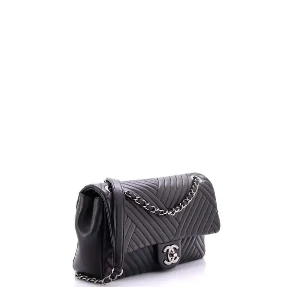 Chanel Cc Crossing Flap Bag Chevron #242416C42B - Picture 3 of 9